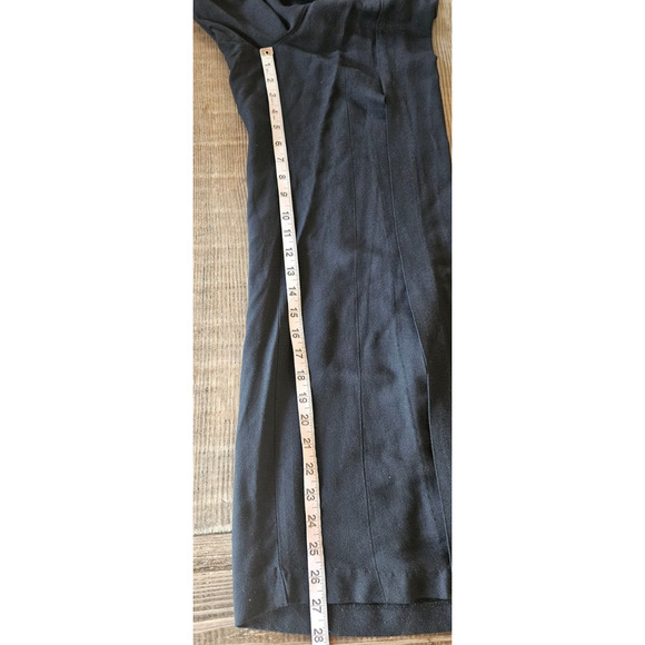 Vintage 90s Xoxo Jumpsuit Womens 5 Black Halter Wide Split Leg Flowy Going Out - Picture 7 of 8